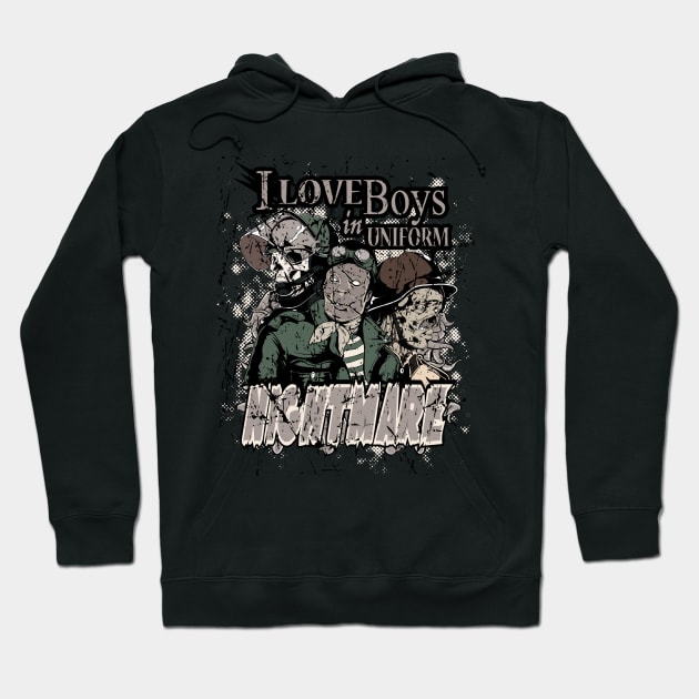 Nightmare Boys Uniform Hoodie by Dark Planet Tees